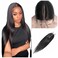 Brazilian Straight Hair 2x6 HD Lace Closure with Baby Hair Deep Mddle Part 2x6 Closure Remy Human Hair (22")