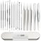 Pimple Popper Tool Kit, Blackhead Remover Tools, 16 PCS Professional Stainless Tweezers Acne Comedone Extractor Pimple Needle Tool for Blemish Whitehead Ingrown Hair Cyst Removal Beauty Tools for Face