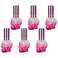 8ml Pink Skull Spray Bottle, Glass Skull Spray Perfume Bottle, Empty Spray Bottle Skull Shaped Refillable Perfume Atomizer Vials for Halloween Travel Party Makeup (6Pack)