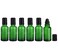 6Pcs 30ml Empty Roll on Glass Bottles Essential Oil Roller Bottles with Stainless Steel Roller Balls Massage Roller Bottles Mini Sample Vials Cosmetics Small Container Jar(Green)