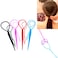 4 Pairs Hair Tail Tools, Hair Braid Accessories, Ponytail Maker for women Girs, French Braid Tool Loop for Hair Styling (4 Colors Set)