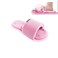 Shower Foot Scrubber,Soft Silicone Foot Cleaner with Non-Slip Suction Cups,Exfoliating Dead Skin Foot Massager Slipper improve Circulation &amp; Soothes Tired Feet for Unisex Adults - 1pcs (Pink)
