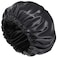 Shower Caps, Silk Lined Shower Cap for Women,Reusable,Adjustable Size, Washable &amp; Waterproof,Large Satin Shower Cap-Black
