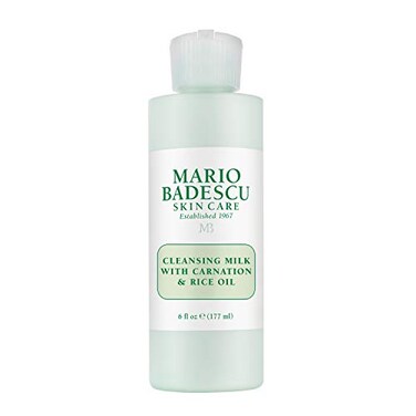 Mario Badescu Cleansing Milk with Carnation, Rice Oil &amp; Vitamin E - No Rinse Liquid Makeup Remover Cleanser with Milky Formula For Skin Care and Gentle Cleansing Experience