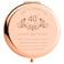 40th Birthday Gift for Mom Stainless Steel Portable Compact Makeup Mirror Behind You All Your Memories Presents with Gift Box Engraved Cosmetic Mirror for Aunt Wife Coworker Rose Gold