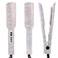 DORISILK Crystal Diamond Titanium Hair Straightener, 2 Inch Rhinestone Flat Iron, Dual Voltage Straightening Irons, Instant Heat-up 480&deg;F Quick Styling, LCD Display, Gorgeous Rhinestone (AB Shine)