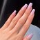 Press on Nails Medium Lengh Gradient Acrylic Square Fake Nails Tips Full Cover Amber False Nails for Women and Girls 24Pcs
