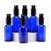 Yizhao Blue Glass Spray Bottles 1oz, with Small Fine Mist Spray, Metal Cap, Refillable for Essential Oil,Travel,Cleaning,Perfume,Aromatherapy,Makeup &ndash; 6 Pcs
