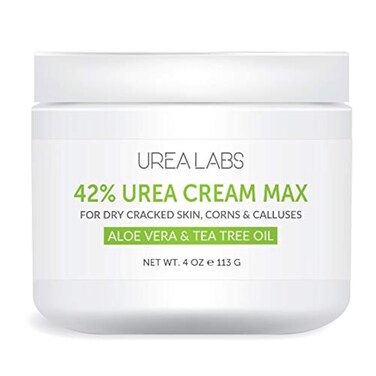 42% Urea Cream MAX w/Aloe Vera &amp; Tea Tree Oil, 4 Oz Highest Potency Foot Cream, Corn &amp; Callus Remover. Moisturizes &amp; Re-hydrates Rough, Cracked, Dead &amp; Dry Skin on Feet, Elbows and Hands