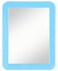 Magnetic Locker Mirror - 5" x 7" School Locker Mirror, Bathroom, Workshop Toolbox, Office Cabinet Accessory - Blue