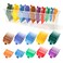 10 Professional Hair Clipper Guards Cutting Guides Fits for Most Wahl Clippers with Organizer, Color Coded Clipper Combs Replacement - 1/16" to 1