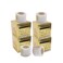 4 Rolls Disposable Eyebrow Tattoo Plastic Wrap Preservative Film Tattoo Cover for Professional One-Way Eyebrow Lips Supplies Wrap Tape Transparent(4 Rolls) White
