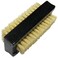 Coralpearl Wooden Nail Brush Cleaner Black X 1 in Natural 100% Boar Bristle for Cleaning Hand Finger Foot Toe, Fingernail Toenail Scrub Brush for Men Women Kids Manicure Pedicure Care (Two sided)