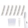 6 Pack Replacement Heads for Finishing Touch Flawless Dermaplane Glo Facial Exfoliation Tool, Replacement Blades for Flawless Dermaplane Razor- Include Replace Tray + Clean Brush