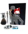 G.B.S Premium Men&rsquo;s Shaving Grooming Set, Adjustable Butterfly Open Double Edge Safety Razor, Pure Badger Shaving Brush, Chrome Brush and Razor Stand