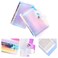 16 Slots Laser Rainbow Nail Art Storage Bag Stamping Plate Holder Nail Plate Organizer Template Case Removable