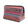 Leopard Rainbow Makeup bag Waterproof Soft Neoprene Travel bag Zippered Storage Pouch Printing Toiletry bag Organizer