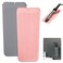 2 Heat Resistant Silicone Mat with Hanging Hole, Straightener Heat Resistant Travel Mat &amp; Pouch for Curling Iron, Flat Iron and Other Hot Hair Styling Tools, 11 x 5 in, Pink+Gray