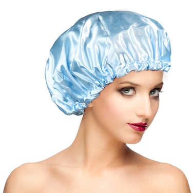 Waterproof Shower Caps, Shower Cap for Women Long Hair, Curly Hair, Short Hair Adjustable Washable Extra Large Bathing Hair Cap for Shower, Comfortable Shower Hat for Showering