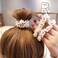 7Pcs Elastic Thick Hair Tie Pearl Hair Scrunchies Hair Bands for Thick and Curly Hair Ponytails Perfect for Girls with Fine Hair Great Gift for Girls