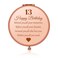 Sweet 13th Birthday Gift for Girls, Happy 13 Year Old Gifts for Daughter Granddaughter Sister Niece Friends, Rose Gold Compact Mirror for 13th Birthday Girls, 13 Years Old Girl Birthday Gift