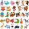 Ooopsiun Zoo Animals Temporary Tattoos for Kids- 100 Tattoos, Animals Birthday Party Decorations Supplies Favors for Kids Boys Girls