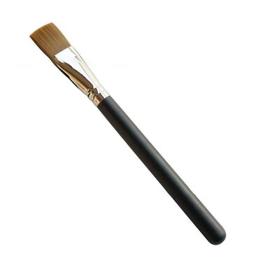MALEFICIA Makeup Brush, Flat head foundation makeup brush facial mask brush, high grade fiber hair Large size soft texture Uniform coloring creates a natural fit makeup feel ergonomic