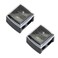 2Pcs Black Eyeliner Sharpener,Makeup Pencil Sharpener,Pencil Sharpeners for Eyebrow Eyeliner Pencil Tool,Dual Holes Eye Pencil Sharpener with Cover Portable Cosmetic Sharpener,Makeup Brushes and Tools