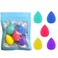 5Pcs Multi-Colored Mini Beauty Blender Mini Makeup Sponges Soft and Flexible Multi Colored Beauty Blender Sponge for Foundation, Powder, Liquid, Beauty Gift Set Face Makeup Brushes and Tools