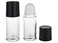 2 Pcs Black Clear Empty Glass Essential Oil Roller Bottles Vials Containers Refillable Roll-on Bottles, 30ML Refillable Cosmetic Containers Refillable Containers Tools and Accessories