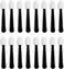 BWESOO 100 Pcs Small Eyeshadow Applicators Eye Shadow Sponge Applicator Sticks Eye Makeup Applicators Sponge Tip Make up Applicators Eyeshadow Brushes, Black
