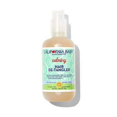 California Baby Calming Detangler Spray   Plant-Based   Detangles Hair &amp; Adds Shine   Light Lavender Scent   Allergy-Friendly   Gentle Leave in Conditioner Spray   251 mL / 8.5 fl. oz.