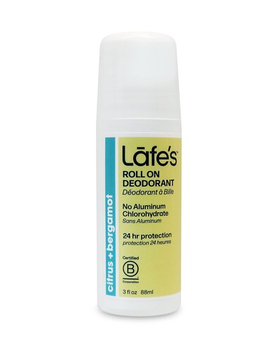 Lafe's Natural Deodorant   3 ounce Roll-On Aluminum Free Natural Deodorant   Citrus &amp; Bergamot