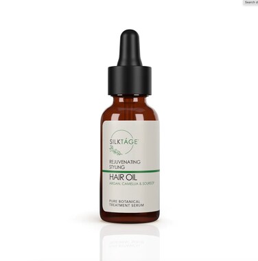 SILKTÁGE Rejuvenating Styling 100% Pure Hair Oil with Organic Camellia and Argan Oil - Treatment to Nourish, Smooth, Shine, and Tame Dry, Damaged, Frizzy Hair 1.0 Fl Oz