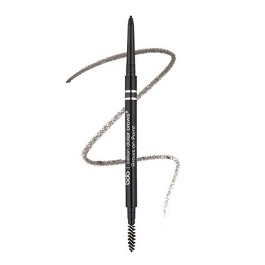 Billion Dollar Brows Dual-Ended Micro Brow Pencil &ndash; Precision Tip &amp; Spoolie for Perfectly Defined, Fuller Brows, Buildable Formula, Waterproof, Long-Lasting, Cruelty-Free &amp; Vegan - Raven/Black, 1 Pack