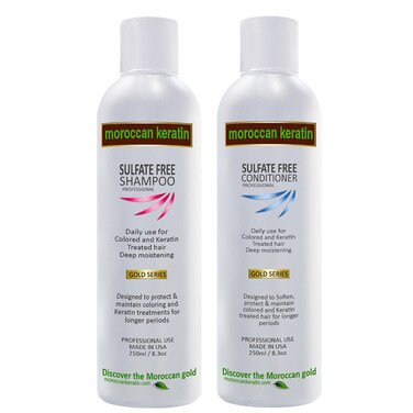 Sulfate Free Shampoo &amp; Conditioner Set Infused with Moroccan Argan Oil