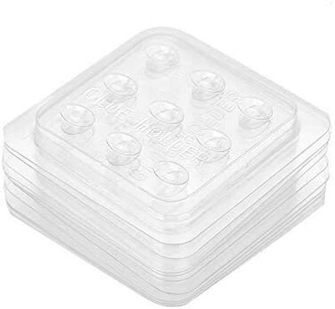 Sonew Disposable Eyelash Adhesive Palette Plastic False Eyelash Glue Gasket Holder Pallet 10 pcs