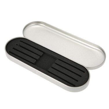 Sonew Professional Storage Box for Eyelash Extension Tweezers Organizer Case Eyelash Pencil Case Organizer Makeup Tools(Silver)