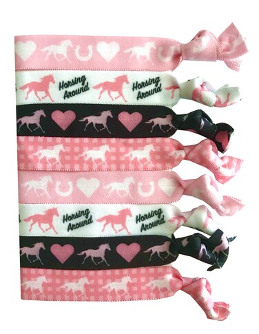 8 Piece Horse Gift Set: Hair Accessories for Girls 10-12 and Women, Equestrian Gifts for Horse Lovers