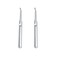 2 Pcs Stainless Steel Cuticle Pusher Remover Dead Skin Fork Trimmer Professional Cuticle Trimmer
