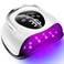 220W UV LED Nail Lamp，UV Light for Nails Gel Polish with 57 Lamp Beads 4 Timer Setting &amp; LCD Touch Display Screen, Auto Sensor, Professional Nail Light UV Nail Lamp for Gel Nails