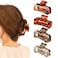 Claw Clips 4Pcs Hair Clips for Thick Hair,3.5" Medium Large Hair Clips,Rectangular Claw Clips Hair Claw Hair Clips for Thick Hair Cute Hair Clips Hair Clips for Women