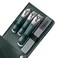 Manicure Set, Nail Clipper Kit-4 Pieces Nail Care Tools With Portable Leather Case, Nail Set Include Nanometer Nail File (Green)
