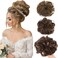 Messy Hair Bun Extensions Chignons Hair Hair Scrunchie Scrunchy Updo Hairpiece