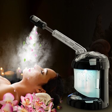 Kingsteam Facial Steamer - Ozone Steamer with Extendable Arm - Professional Nano Ionic Facial Steamer for Deep Cleaning - Portable for Personal Care Use at Home or Salon
