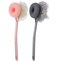 AARAINBOW 2 Packs Shower Body Brush with Bristles and Loofah, Back Scrubber Mesh Sponge with Curved Long Handle for Skin Exfoliating Bath, Massage Bristles Suitable for Wet or Dry (C-Gray+Pink)