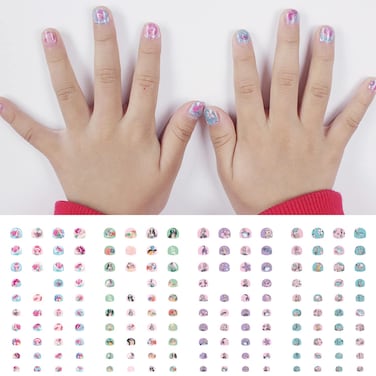 6 Sheets Kids Nail Sticker Mermaid Starfish Whale Shell, Sea Creatures Beautiful Nail Art Decals Artist Painting Polish Self Adhesive Nail Decor