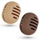 2 Pcs Makeup Sponge Holder,Breathable Silicone Beauty Blender Holder for All Sponges,Ultra-soft Make up Blender Travel Case Quick Drying,Khaki+Coffee