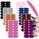 SILPECWEE 8 Sheets Nail Polish Strips Solid Color Nail Wraps Adhesive Nail Polish Stickers for Women Stick on Nails Gel Nail Strips with 1pc Nail File