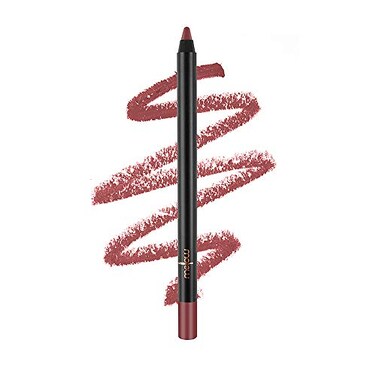 Mellow Cosmetics Gel Lip Pencil - Matte Liner for Women - Long-Lasting &amp; No Bleeding - Organic, Natural, Vegan, Cruelty-Free - Paraben-Free Makeup - Adria - Adria